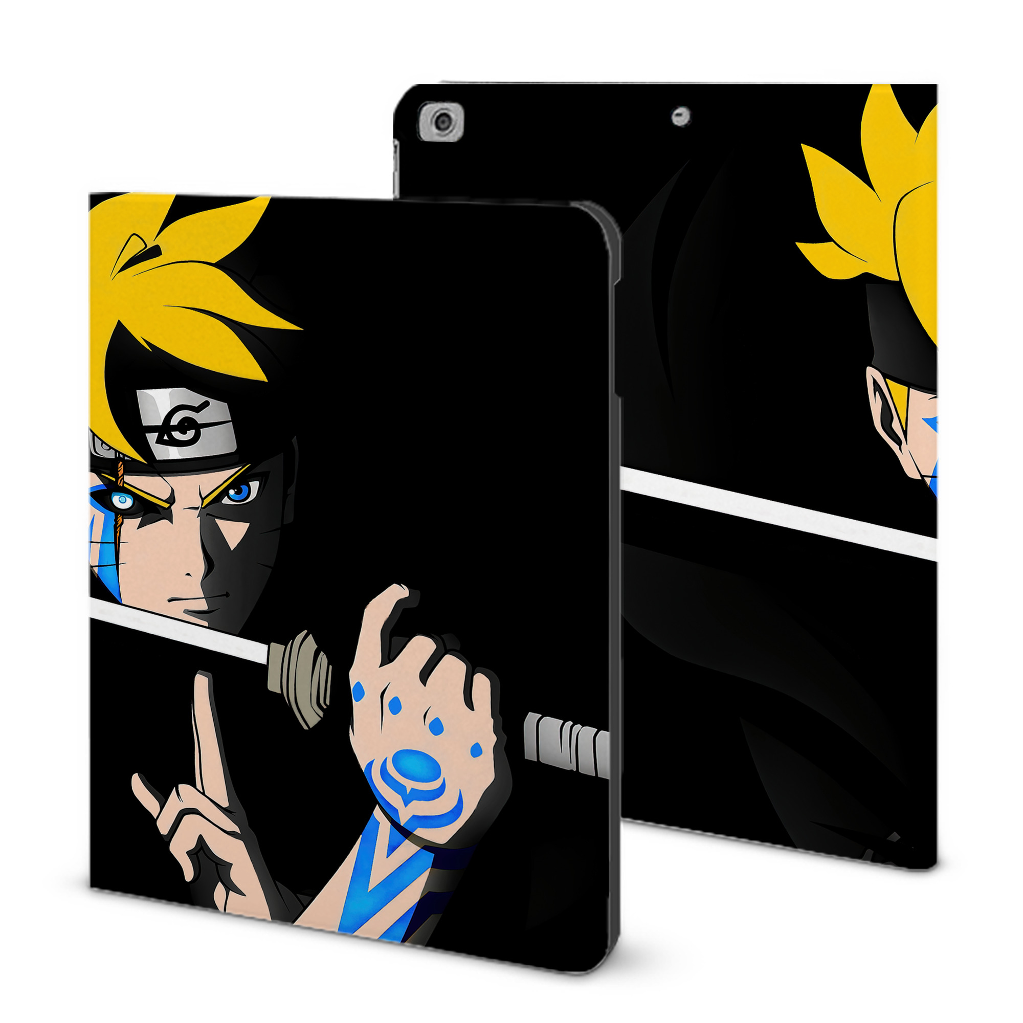 （画像用） NARUTO -ナルト- NARUTO -ナルト- 疾風伝 IPad ケース ブック型 PUレザー TPU 耐衝撃 軽量 薄型 ペン収納なし 全面保護 IPad 各モデル対応